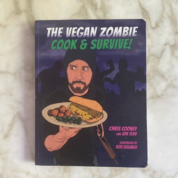 RARE out of print The Vegan Zombie Cook Book (now a movie) by Chris Cooney & Jon - Picture 1 of 6